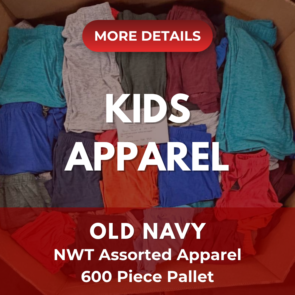 OLD NAVY KIDS APPAREL | Assorted Kid's Apparel | NWT | 600 Pieces | Pallet #PA-692