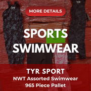 TYR SPORT SWIMWEAR | Assorted Men's, Women's & Kid's Apparel | NWT | 965 Pieces | Pallet #PA-667