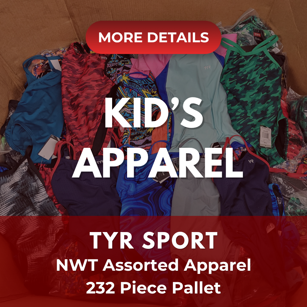 TYR Sport | Assorted Kid's Apparel | NWT | 232 Pieces | Pallet #PA-712