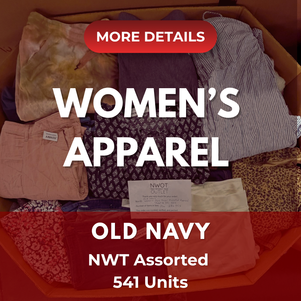 Old Navy Women's | Assorted Apparel | 541 Pieces | NWT | Pallet #PA-525