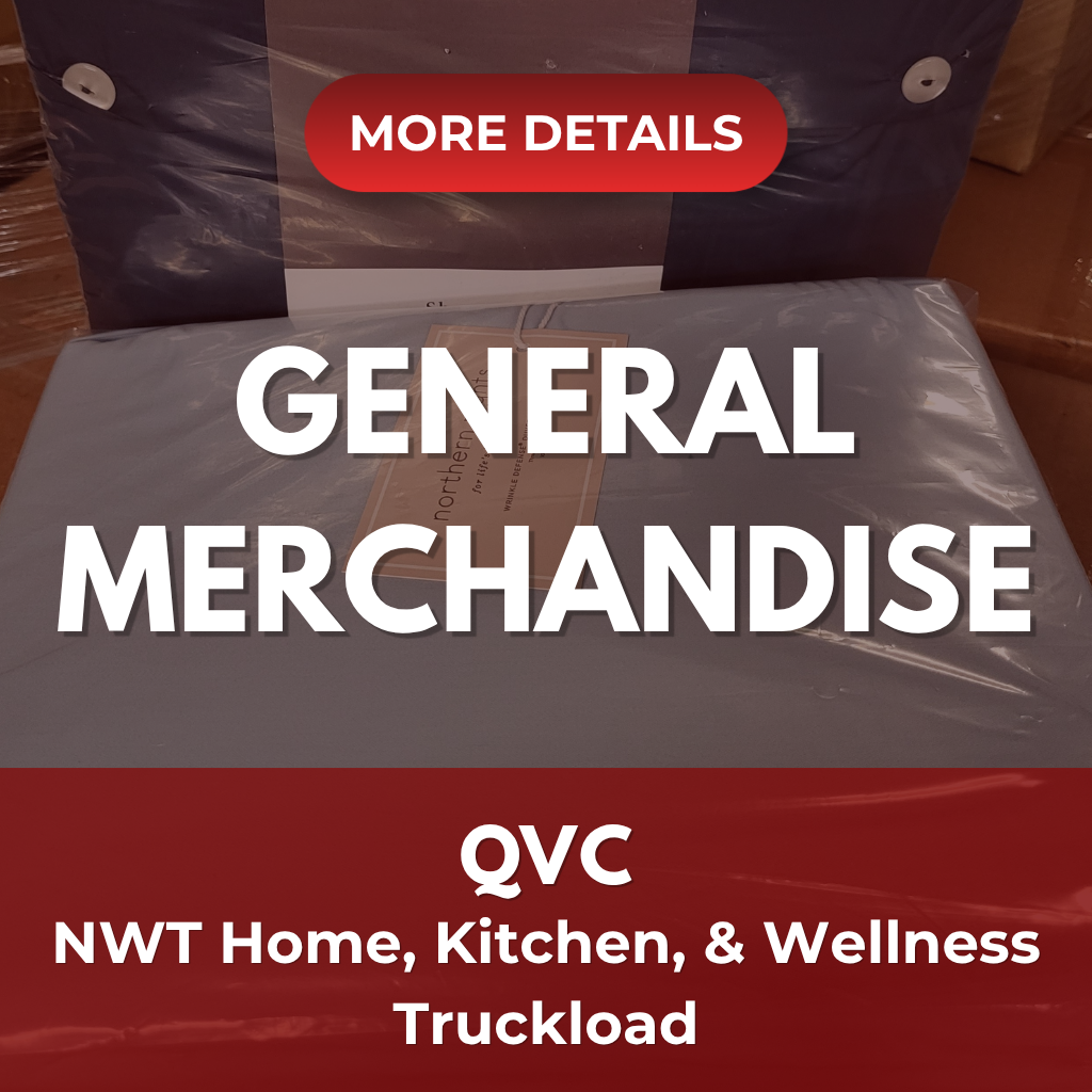 QVC HOME, KITCHEN & WELLNESS TRUCKLOAD #22 | Assorted Men's, Women's, Kid's General Merchandise | NWT | 4229 (26 Pallets) Pieces | Pallet #TRK-2