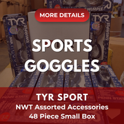 TYR SPORT GOGGLES | Assorted Men's, Women's Accessories | NWT | 48 Pieces | Small Box #SMA-600