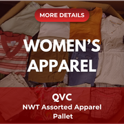 QVC MIXED WOMEN'S APPAREL BRANDS | Assorted Women's Apparel | NWT | 300 (38 pallets) Pieces | Pallet #PA-669