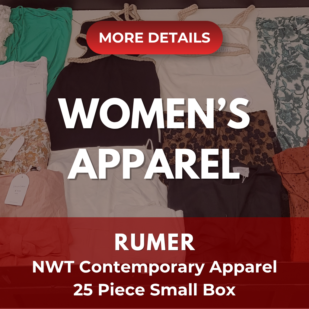 Rumer Womens Contemporary Apparel | Assorted Women's Apparel | NWT | 25 Pieces | Small Box #SMA-564
