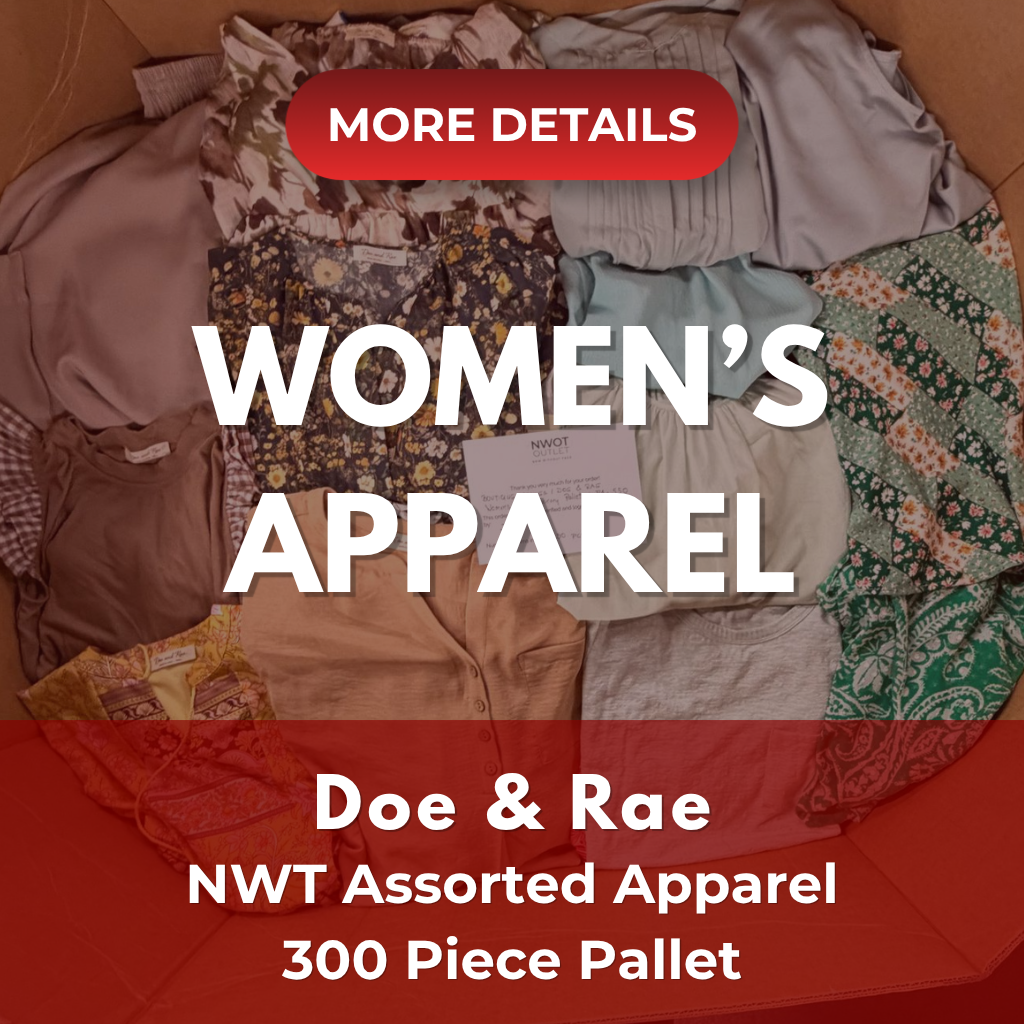Doe & Rae | Assorted Women's Apparel | NWT | 300 Pieces | Pallet #PA-735