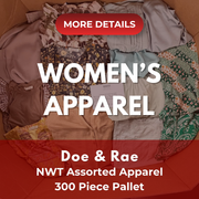 Doe & Rae | Assorted Women's Apparel | NWT | 300 Pieces | Pallet #PA-751