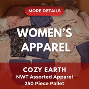 Cozy Earth | Assorted Women's Apparel | NWT | 250 Pieces | Pallet #PA-748