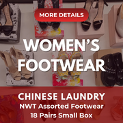 Chinese Laundry | Assorted Women's Footwear | NWT | 18 Pairs | Small Box #SMA-289