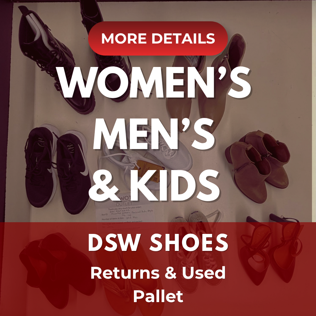 DSW Footwear/Shoes | Assorted Men's Women's & Kid's Footwear | Returns/Used | 238 Pairs | Pallet# PS-201