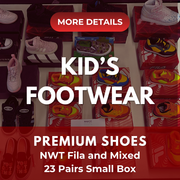 Premium Shoes Kids | Fila and Mixed | NWOT | 23 Pairs | Small Box # SMS-525
