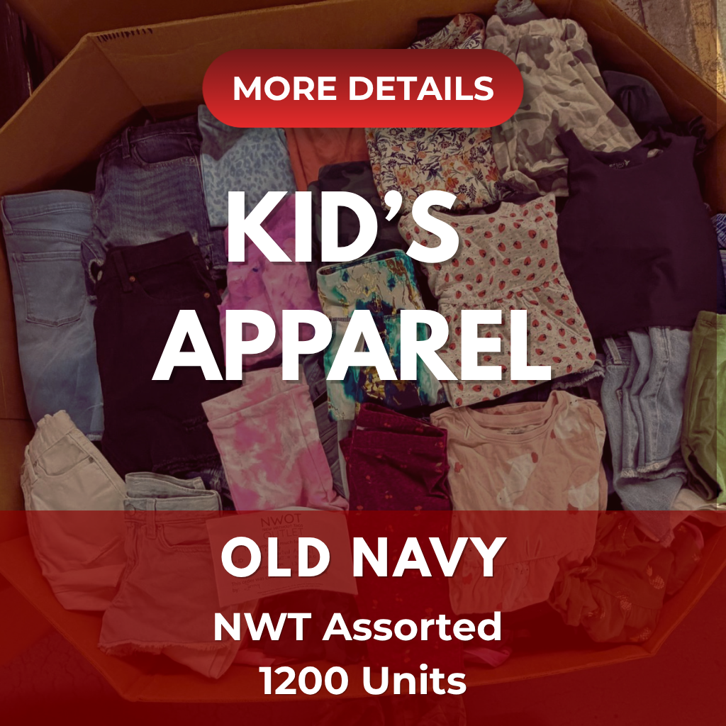 Old Navy Kid's | Assorted Apparel | 1200 Pieces | NWT | Pallet #PA-521