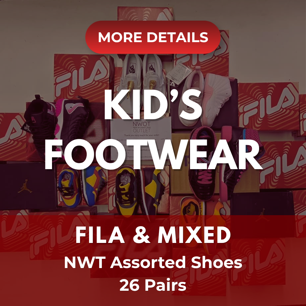 Premium Shoes Kids | Fila and Mixed | NWOT | 26 Pairs | Small Box # SMS-511