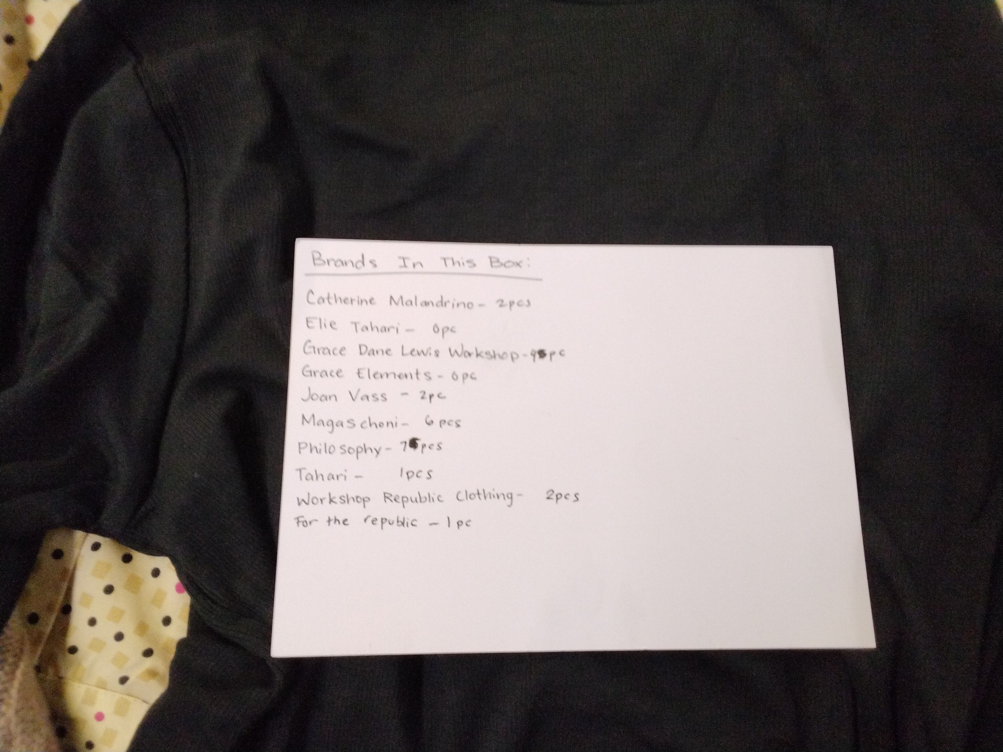 LUXURY MIXED BRANDS | Women's Assorted Apparel | BRANDED BOX | Shelf-Pulls/Returns | 25 Pieces | Small Box #AK-18