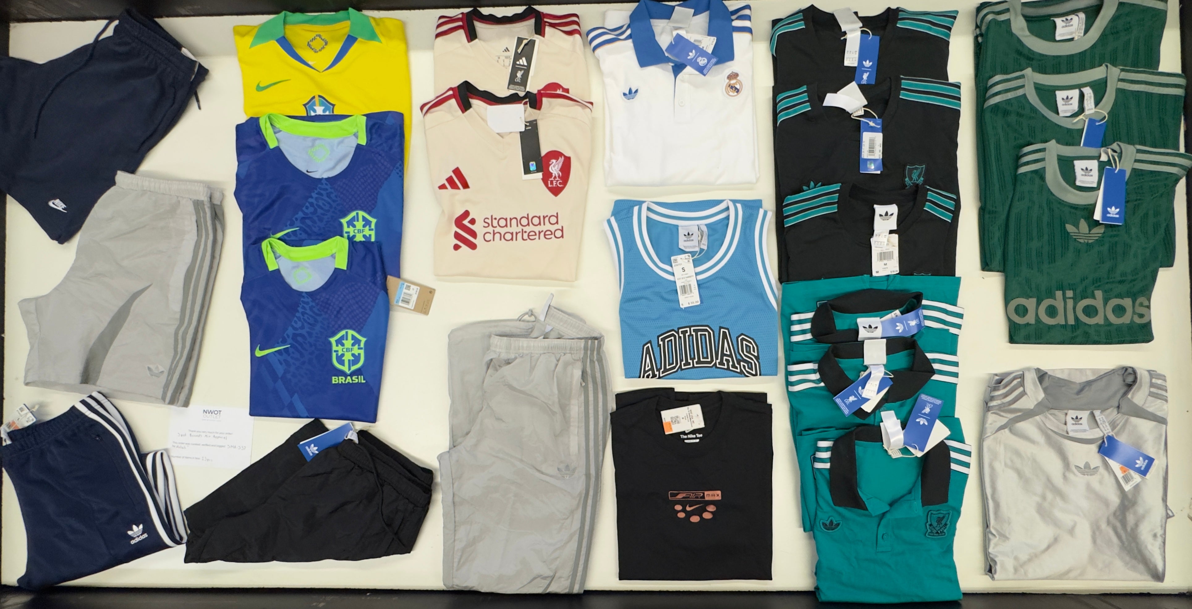 Sport brands mix | Assorted Men's Apparel | NWT | 23 Pieces | Small Box #SMA-537