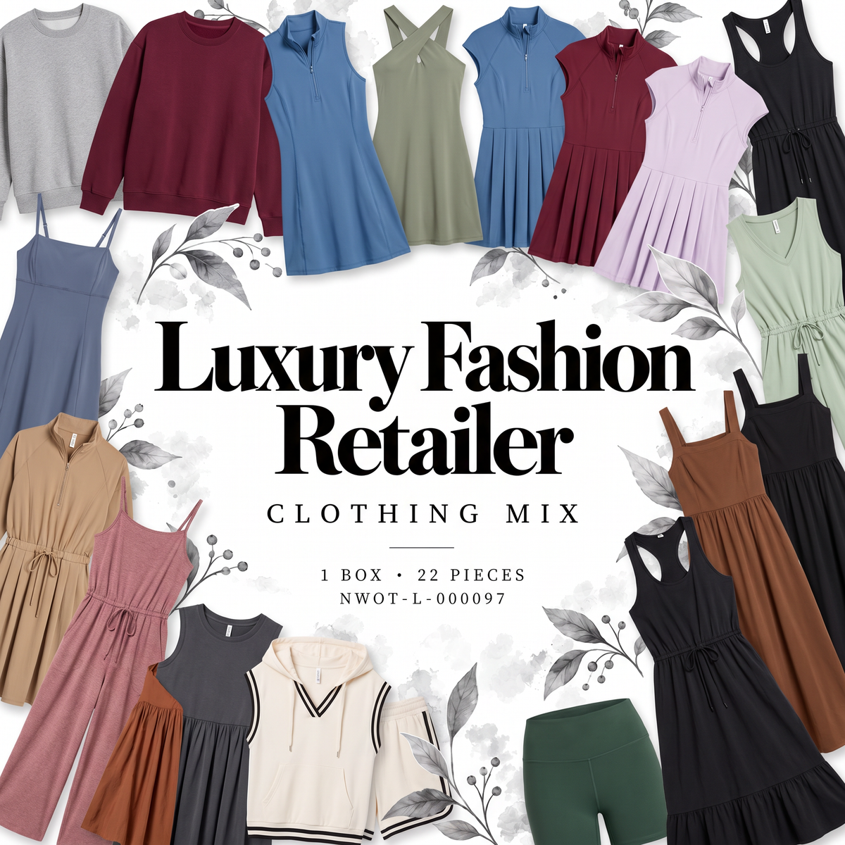 Luxury Fashion Retailer | 22-Piece Clothing Box | NWOT-L-000097