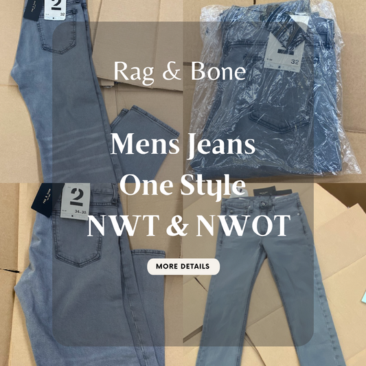 Rag & Bone | Men's Denim Jeans | NWT/NWOT | Small Box | 5 Piece Min.