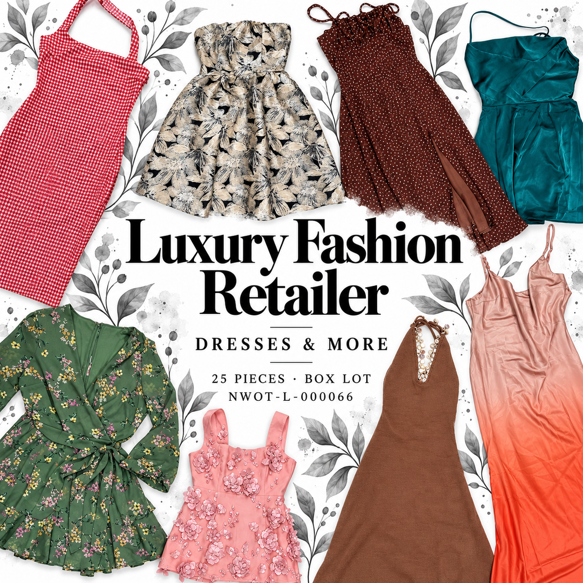 Luxury Fashion Retailer — 25-piece dresses and more box, NWOT-L-000066