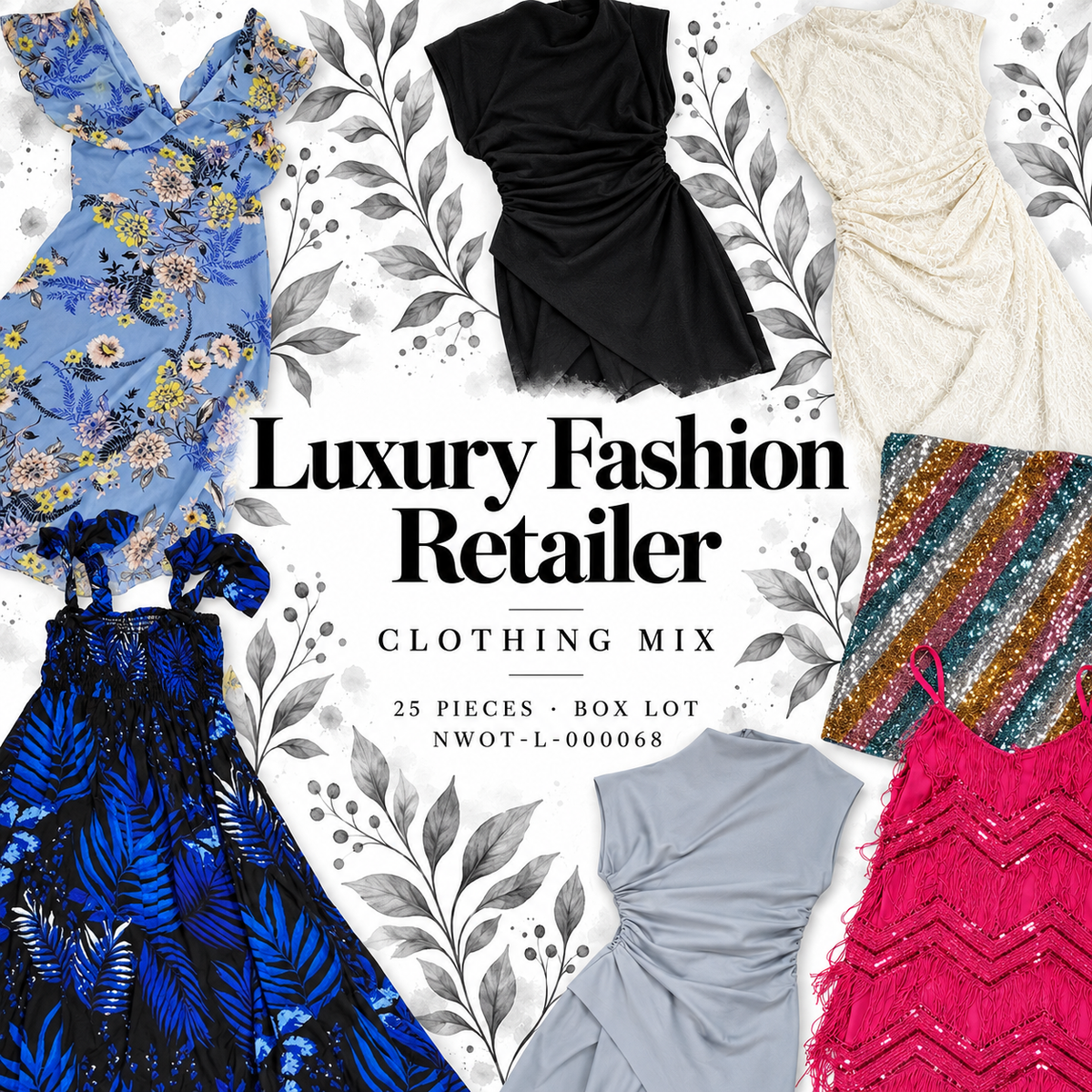 Luxury Fashion Retailer — 25-piece clothing box, NWOT-L-000068