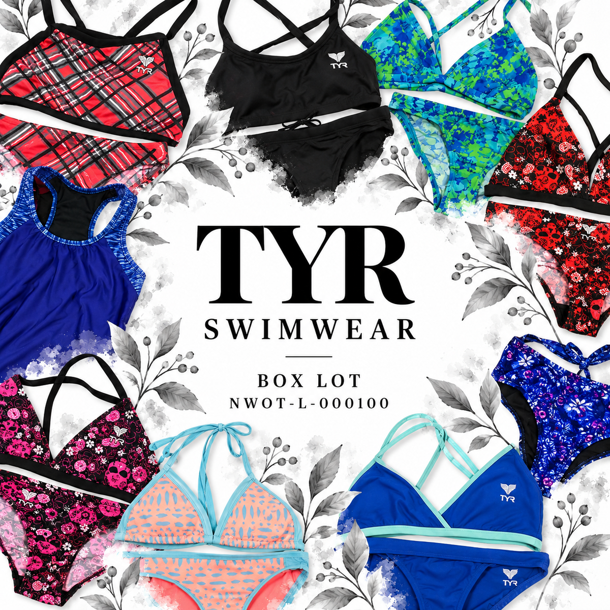 TYR swimwear box lot — NWOT-L-000100
