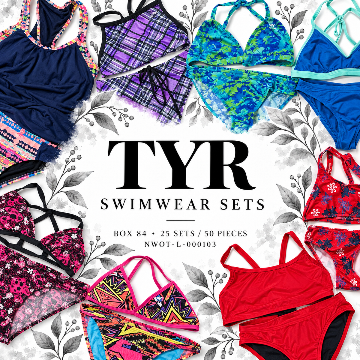 TYR swimwear — 25 sets / 50 pieces — NWOT-L-000103