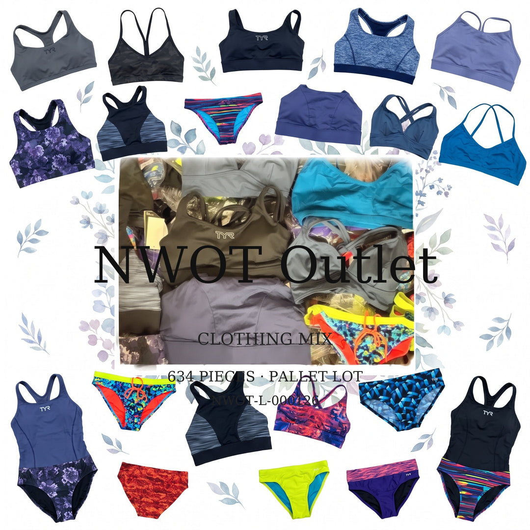 TYR and Assorted Athletic Swimwear Lot - Tops and Bottoms | NWOT-L-000126