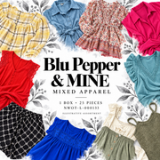 Illustrative representative Blu Pepper and MINE mixed apparel cover for Lot 133; actual inventory photos follow.