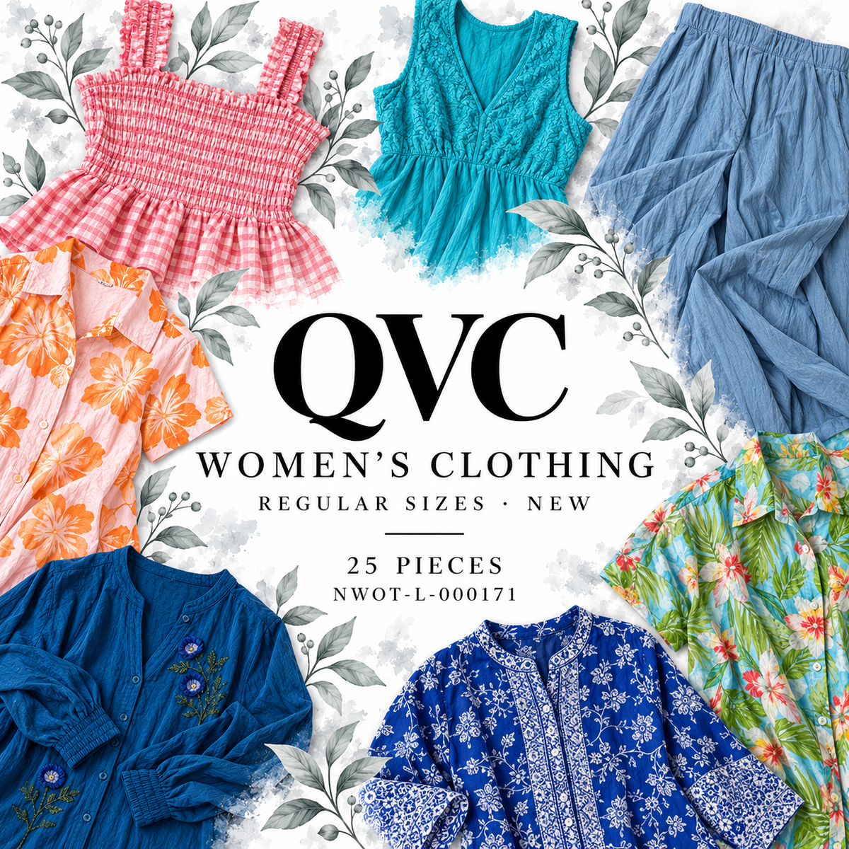 QVC women's clothing, regular sizes, new, 25 pieces — NWOT-L-000171