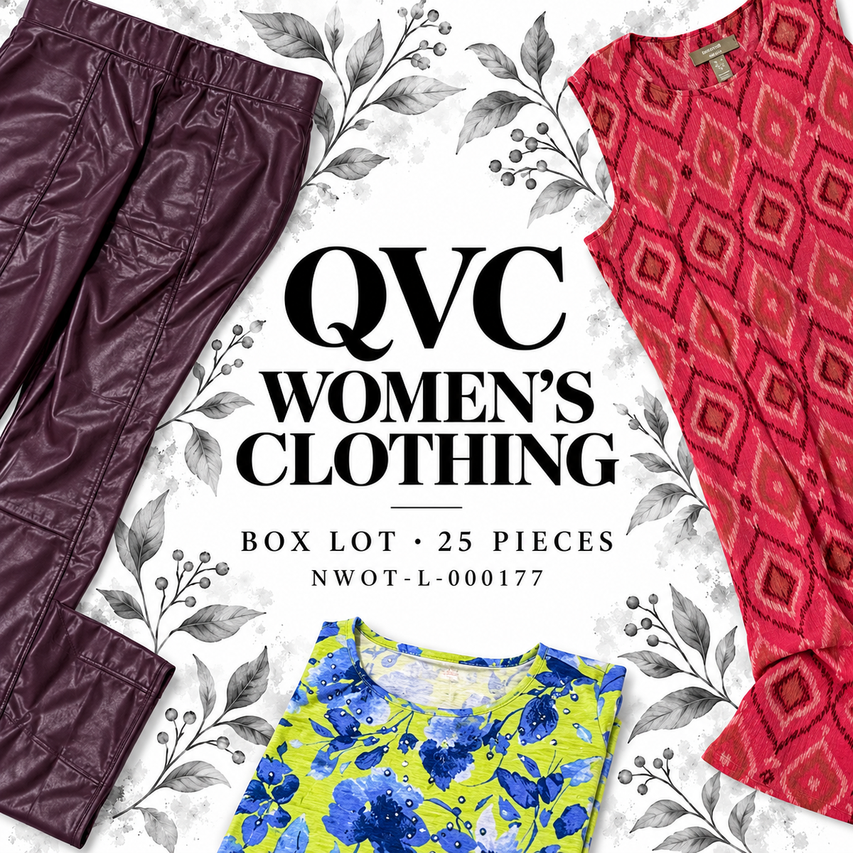 QVC women’s clothing box lot NWOT-L-000177, 25 pieces