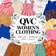 QVC women’s clothing box lot NWOT-L-000182, 25 pieces