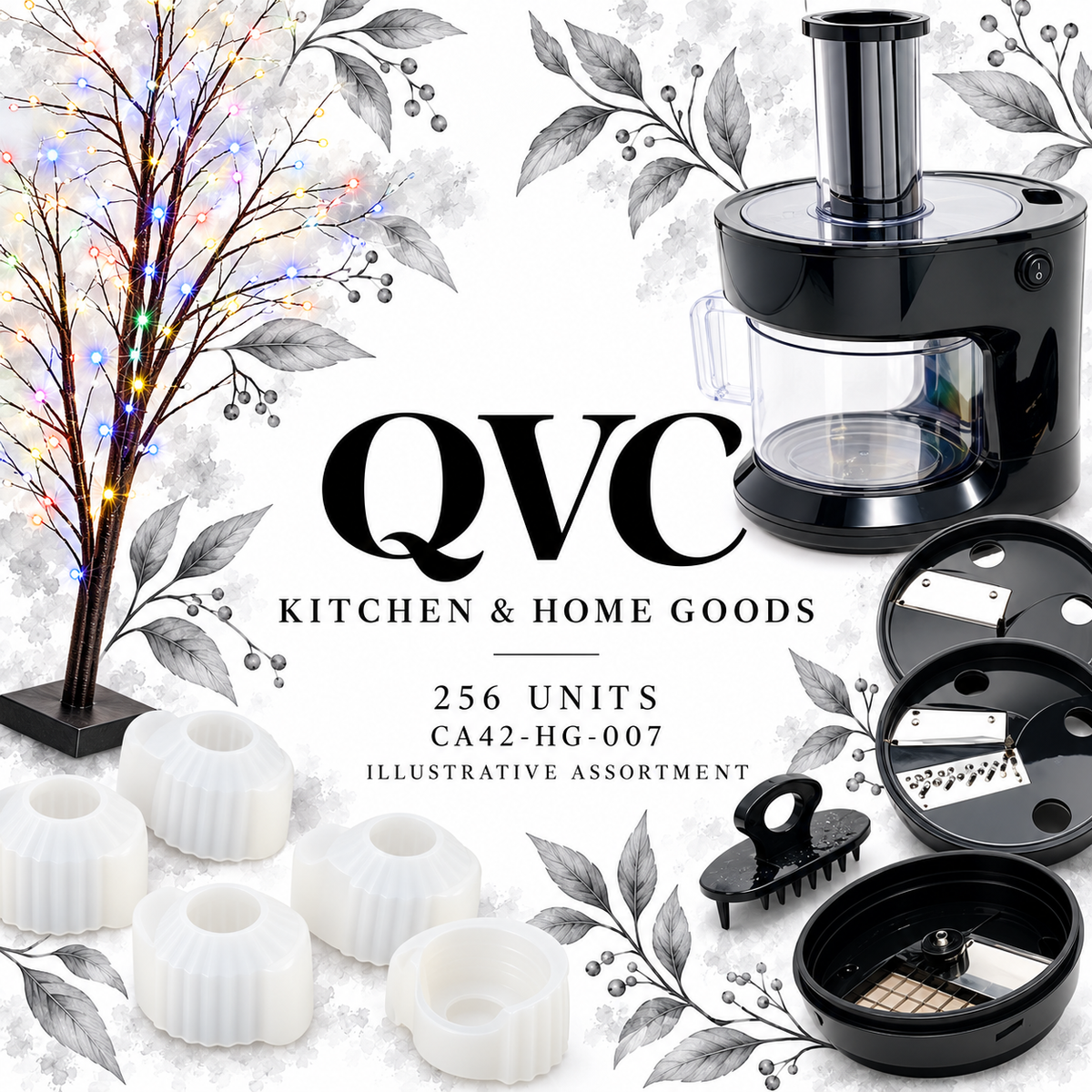 QVC CA42-HG-007; 256 supplier units; editorial illustrative assortment