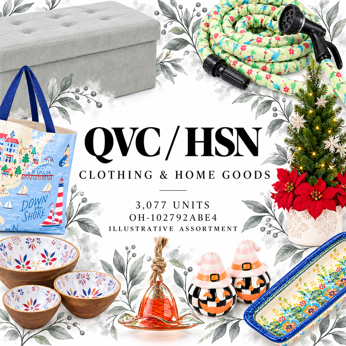 QVC OH-102792ABE4; 3,077 supplier units; editorial illustrative assortment