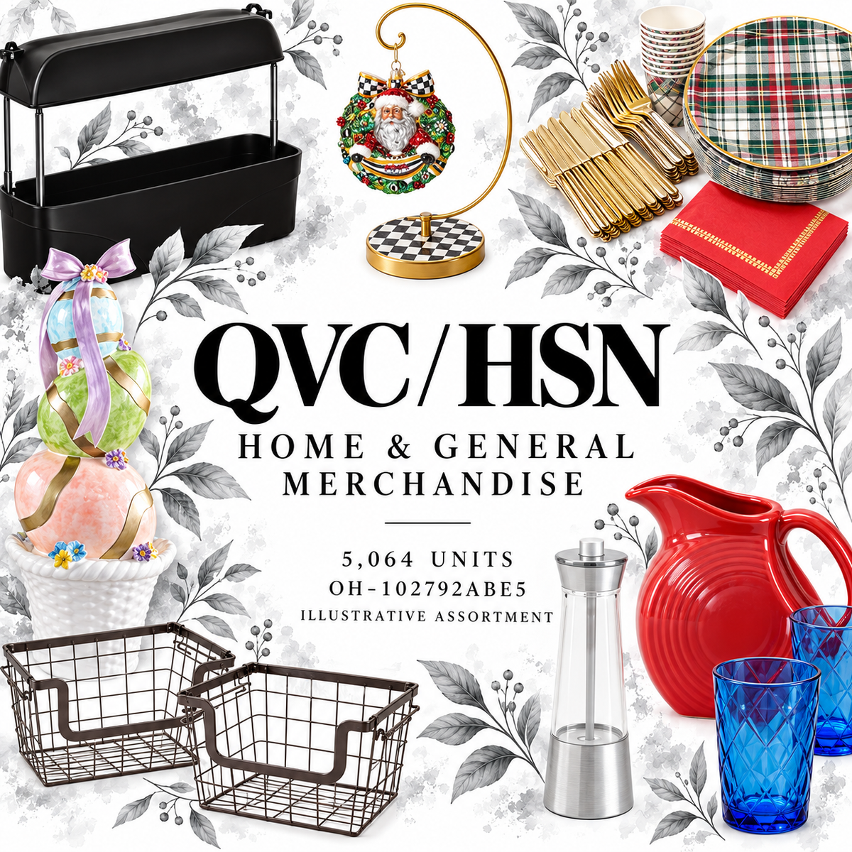 QVC OH-102792ABE5; 5,064 supplier units; editorial illustrative assortment