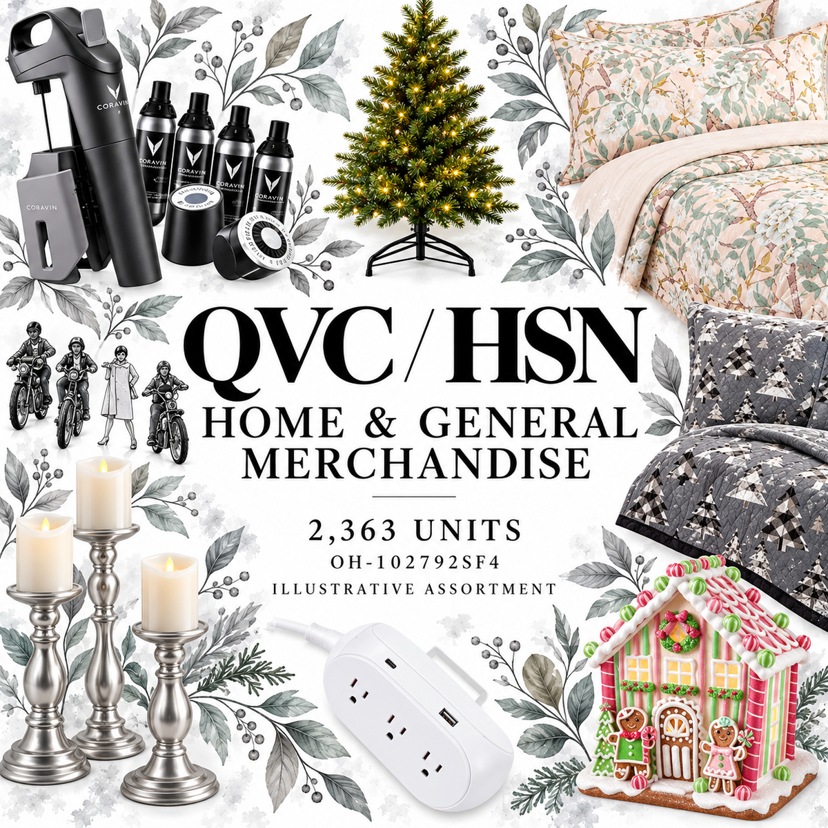 QVC OH-102792SF4; 2,363 supplier units; editorial illustrative assortment