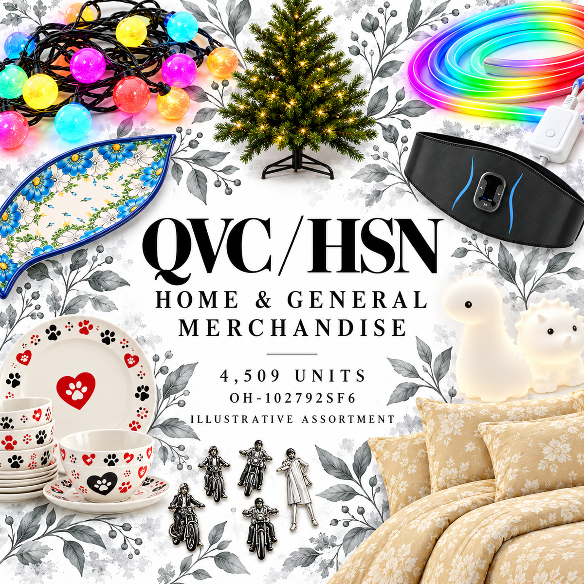 QVC OH-102792SF6; 4,509 supplier units; editorial illustrative assortment