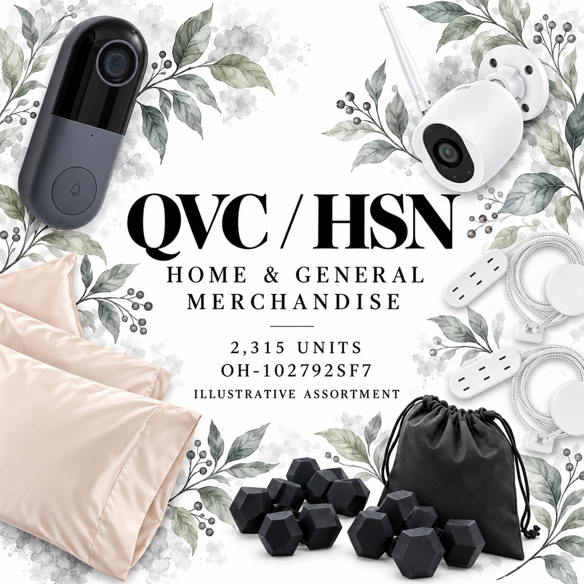 QVC OH-102792SF7; 2,315 supplier units; editorial illustrative assortment