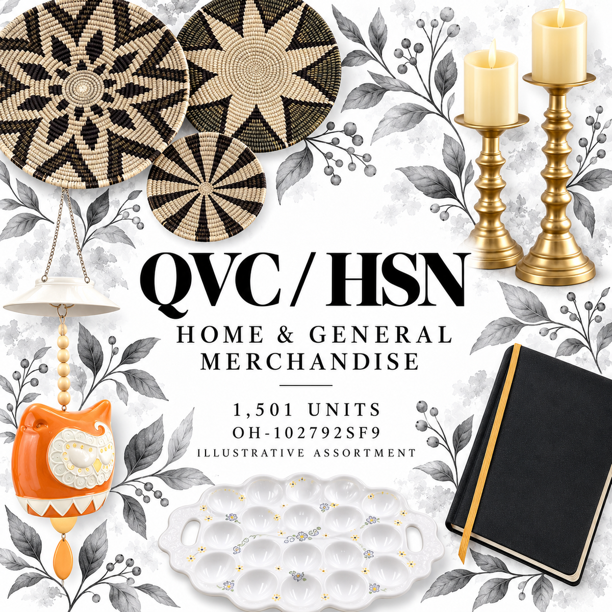 QVC OH-102792SF9; 1,501 supplier units; editorial illustrative assortment