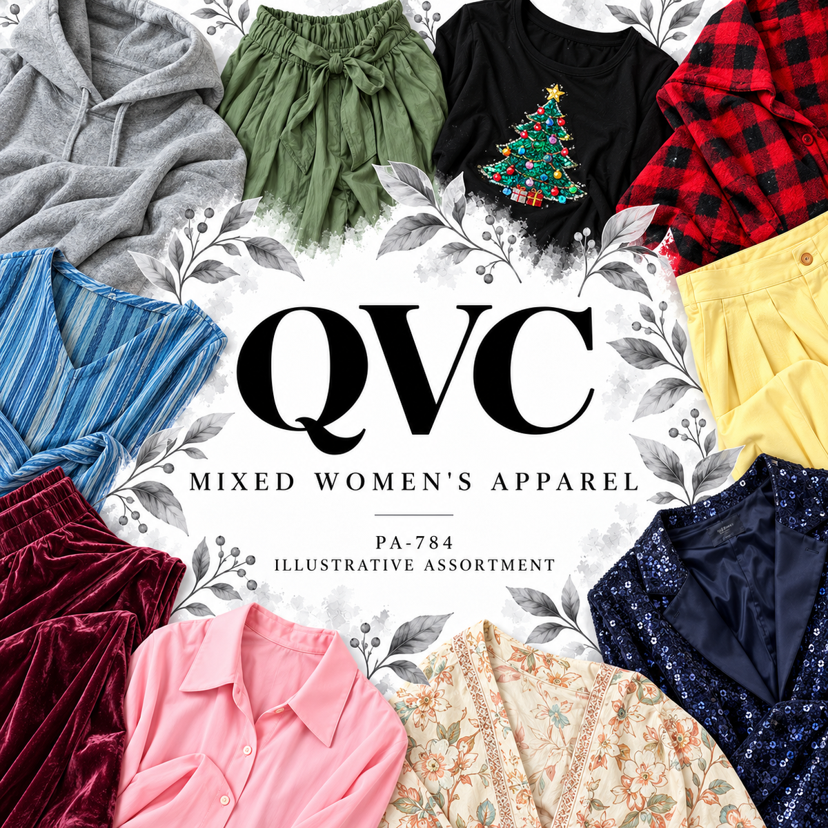 QVC PA-784; editorial illustrative assortment; quantity claim omitted