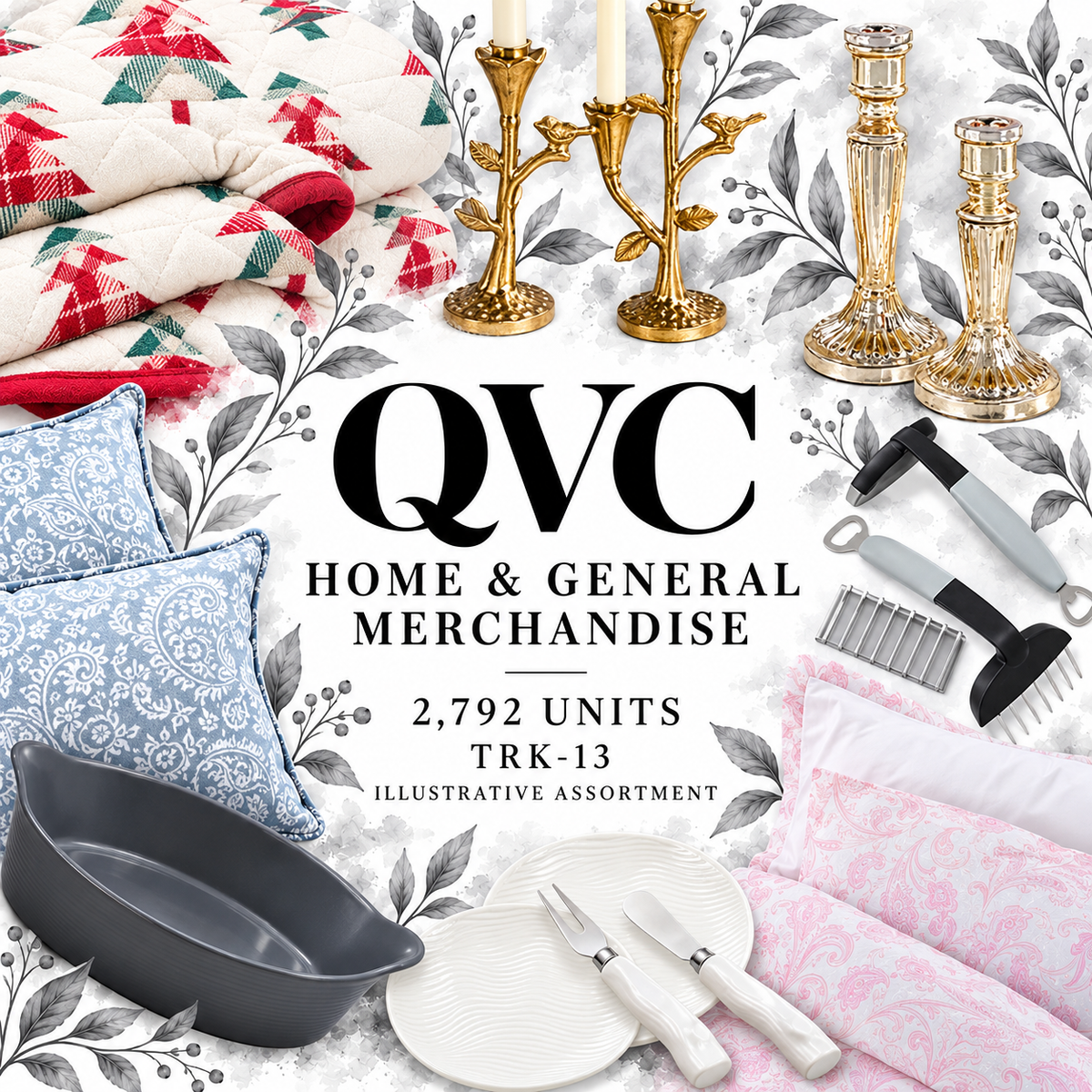 QVC TRK-13; 2,792 supplier units; editorial illustrative assortment
