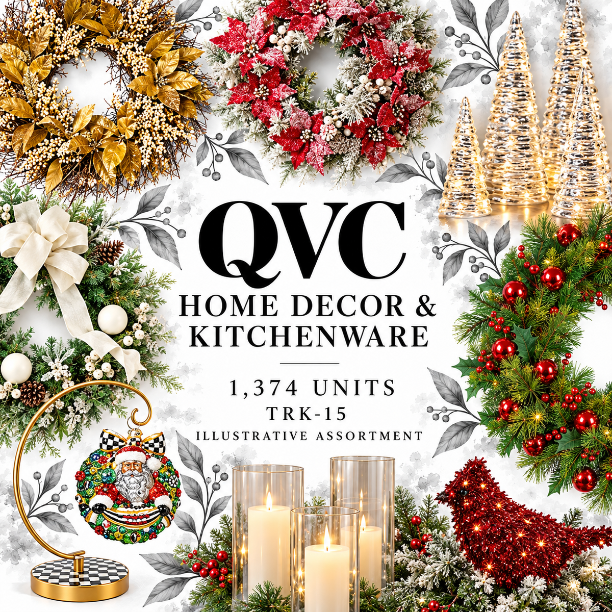 QVC TRK-15; 1,374 supplier units; editorial illustrative assortment