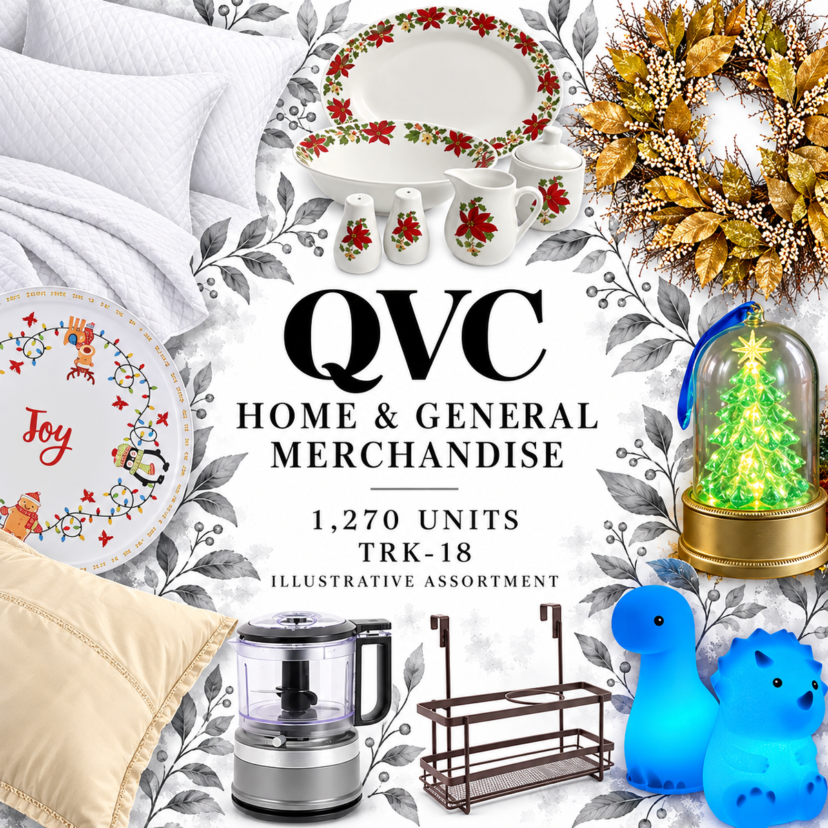 QVC TRK-18; 1,270 supplier units; editorial illustrative assortment