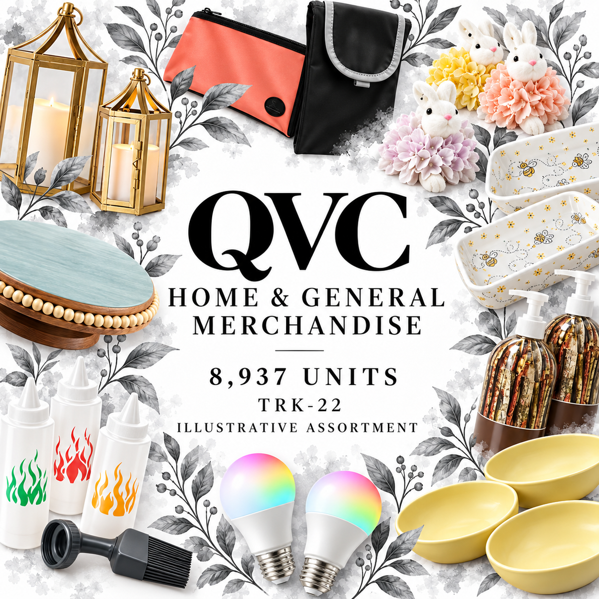 QVC TRK-22; 8,937 supplier units; editorial illustrative assortment
