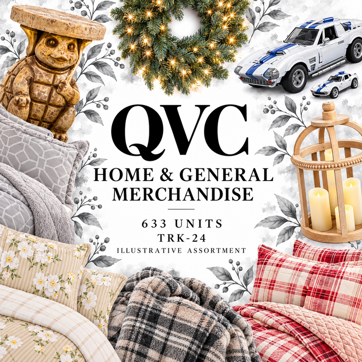 QVC TRK-24; 633 supplier units; editorial illustrative assortment