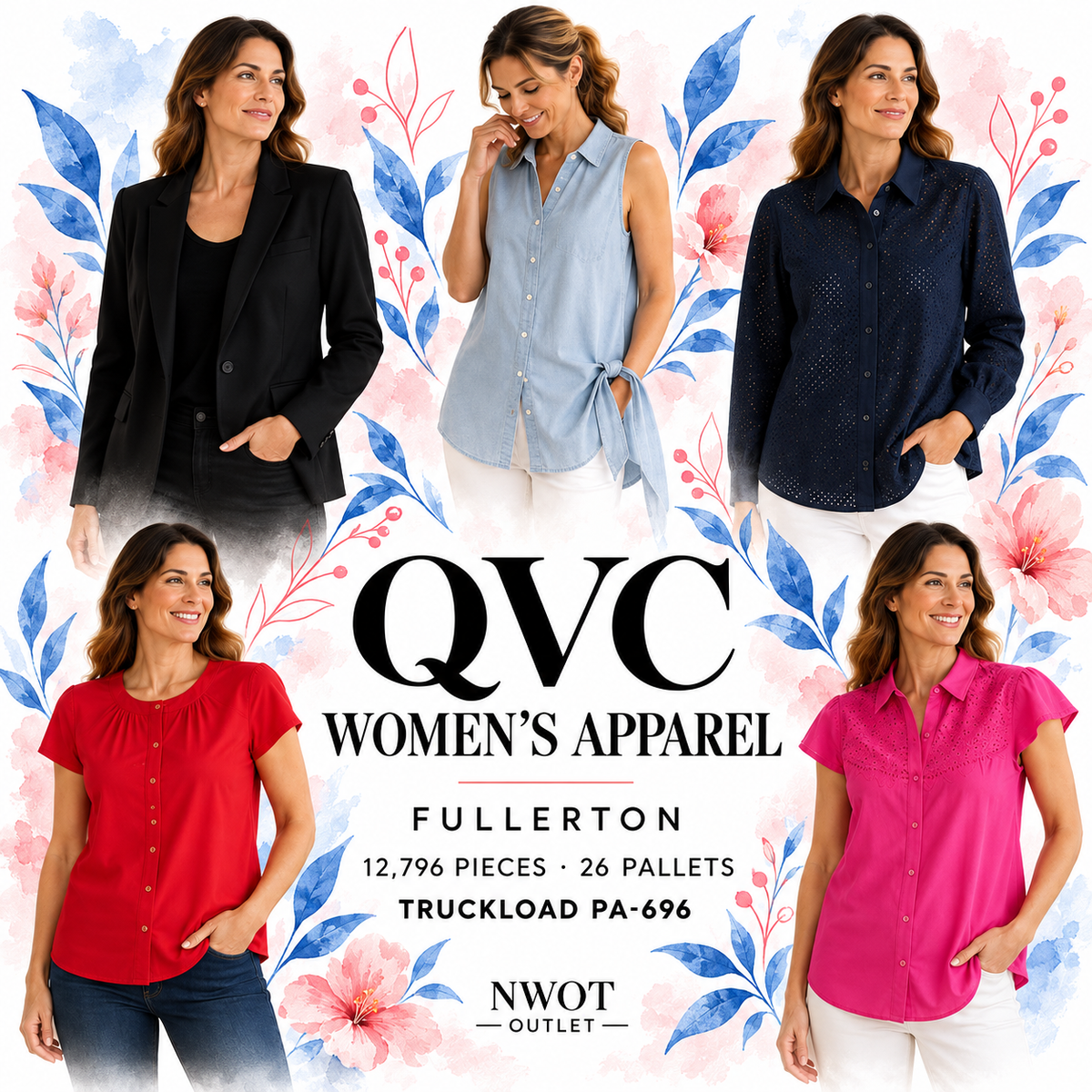 NWOT QVC PA-696 model-blend v2 f3a9e4bd — styled cover using this lot's existing model gallery