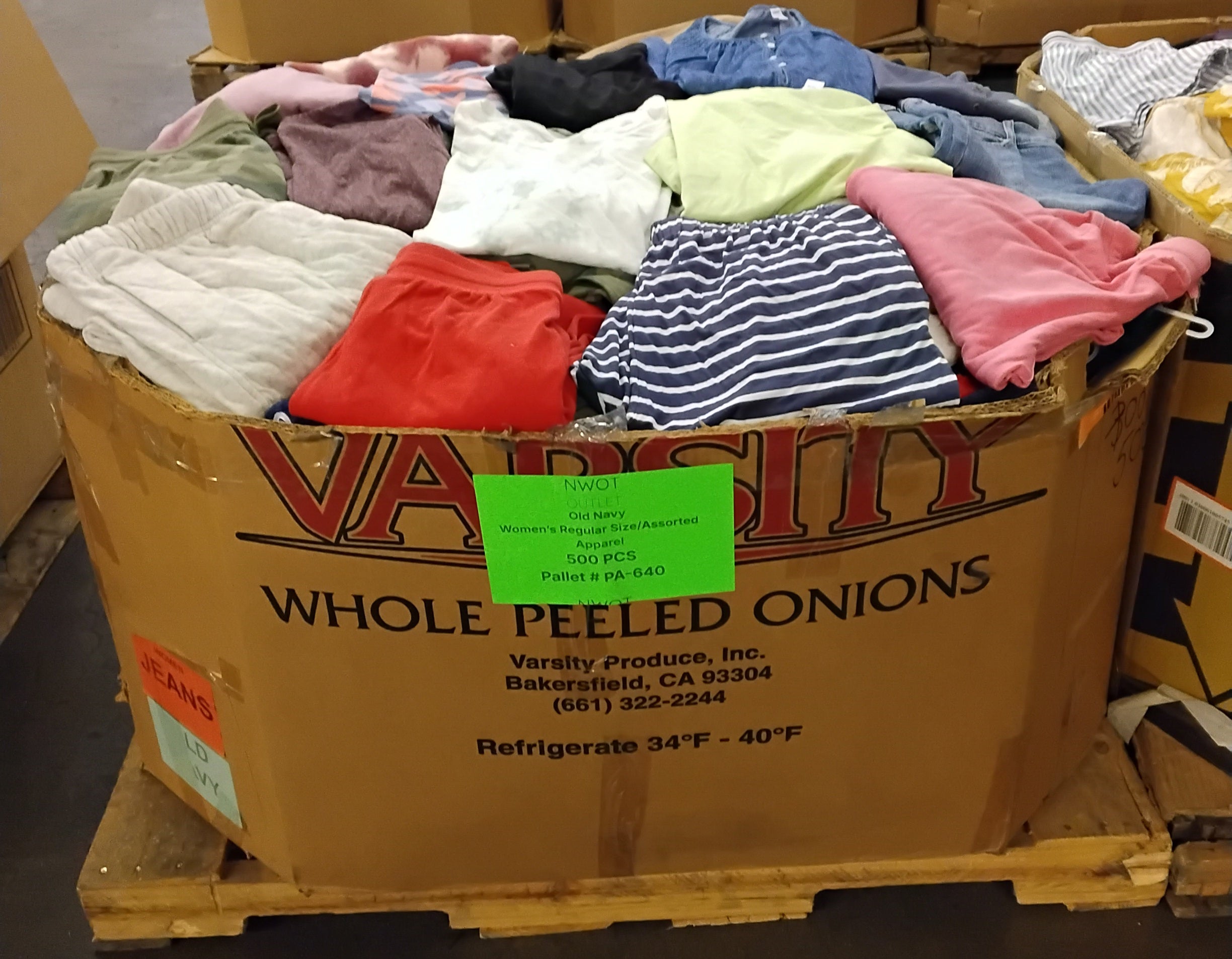 OLD NAVY | Assorted Women's Apparel | NWOT | 500 Pieces | Pallet #PA-640