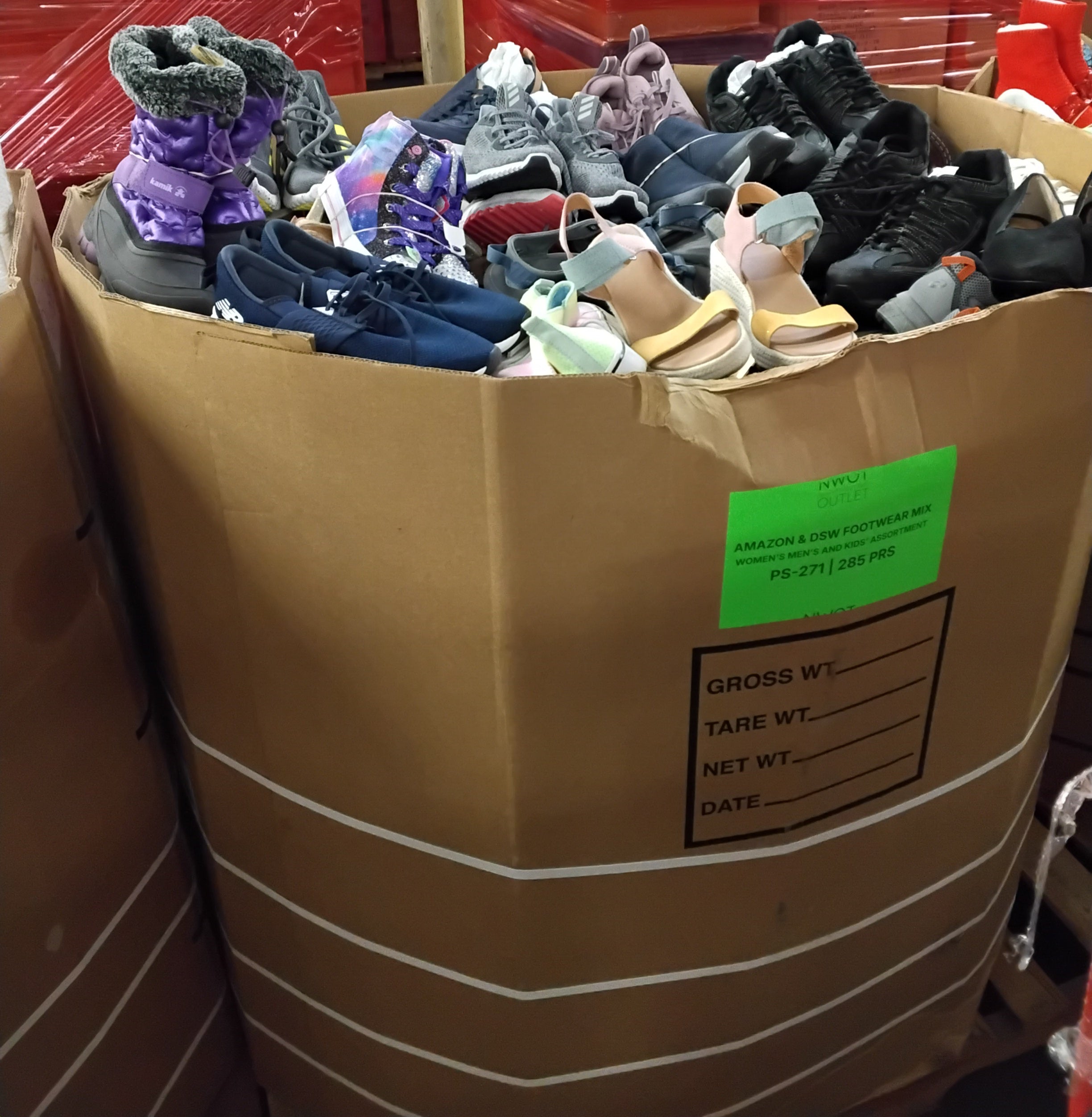 Amazon & DSW Footwear Mix | Assorted Men's, Women's & Kid's Footwear | Returns | 285 Pairs | Pallet #PS-271
