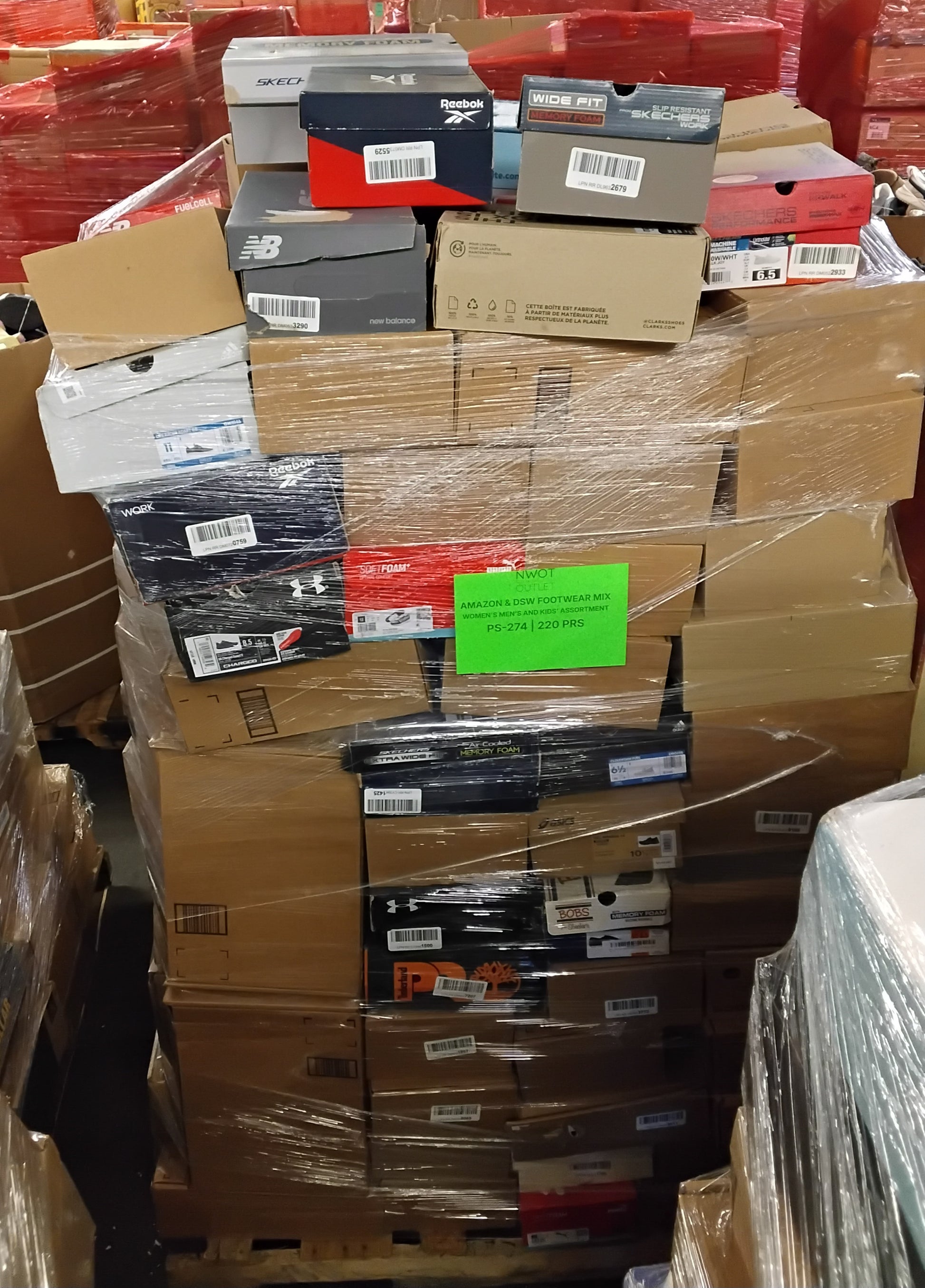 DSW & Amazon | Assorted Men's, Women's & Kid's Footwear | Returns | 220 Pairs | Pallet #PS-274