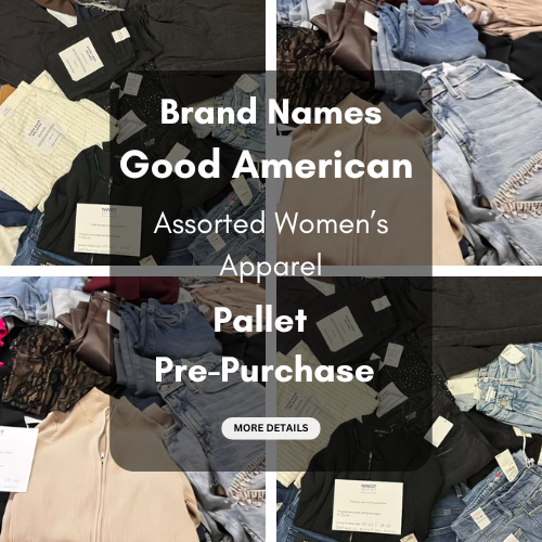 Brand Names | Good American | Assorted Women's Apparel | ~500 Pieces | Raw Pallets