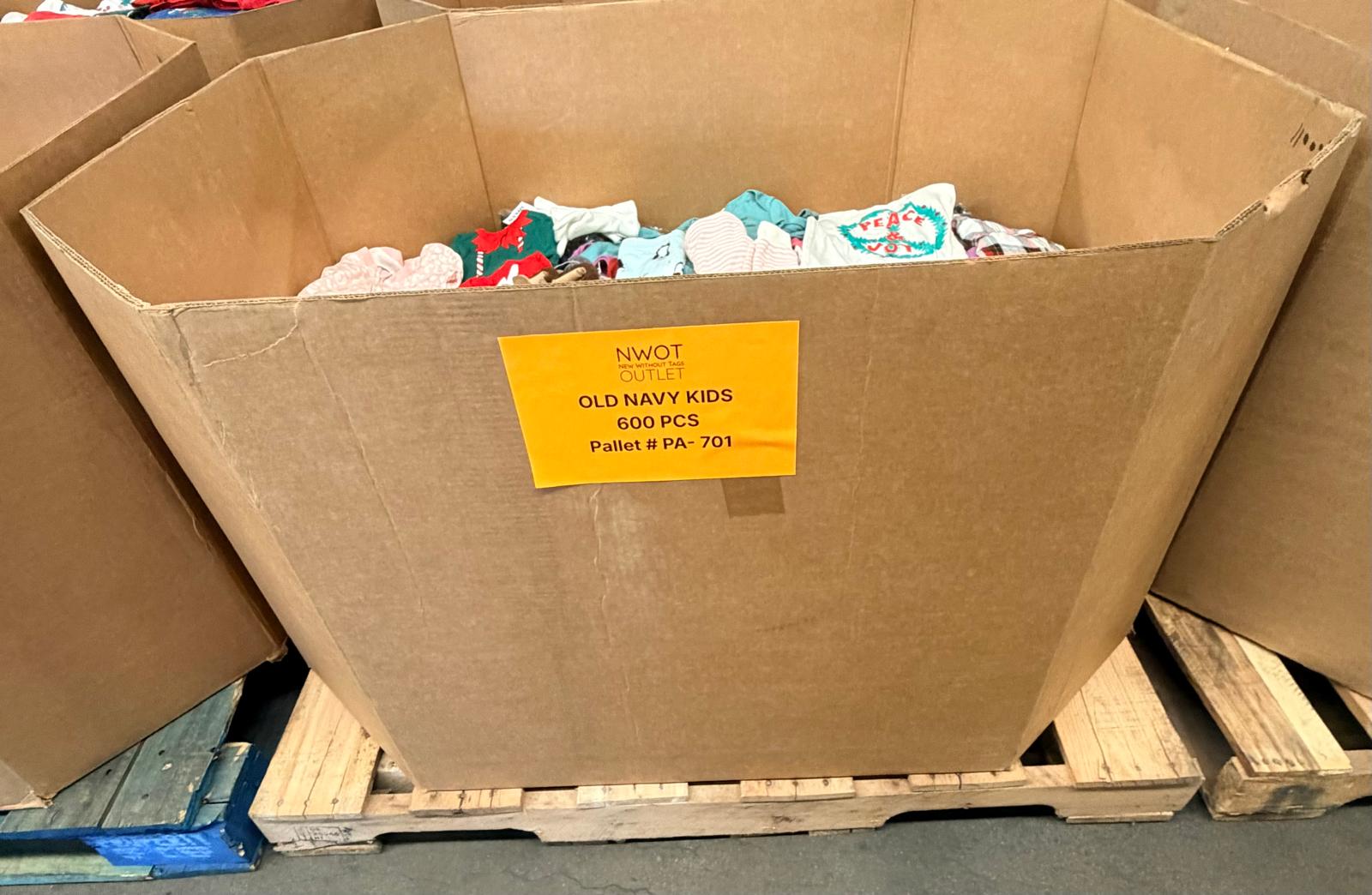 OLD NAVY KID'S | Assorted Kid's Apparel | NWT | 600 Pieces | Pallet #PA 701