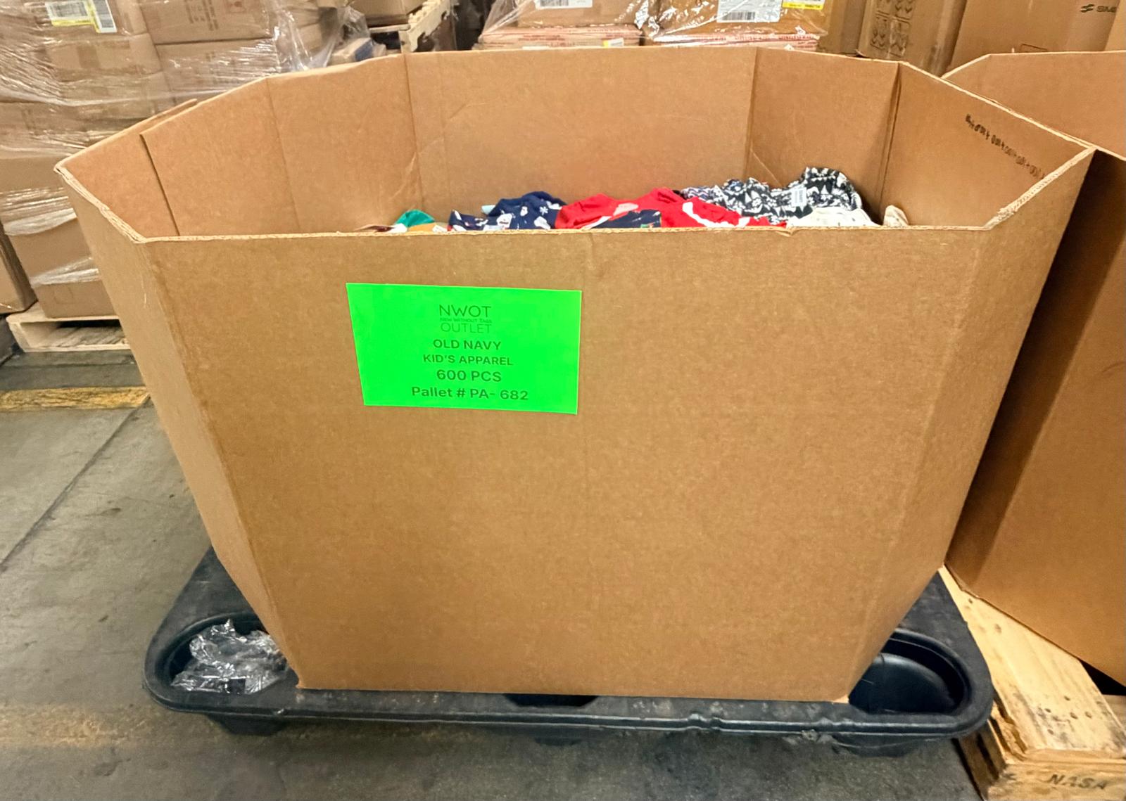 OLD NAVY KID'S APPAREL | Assorted Kid's Apparel | NWT | 600 Pieces | Pallet #PA-682