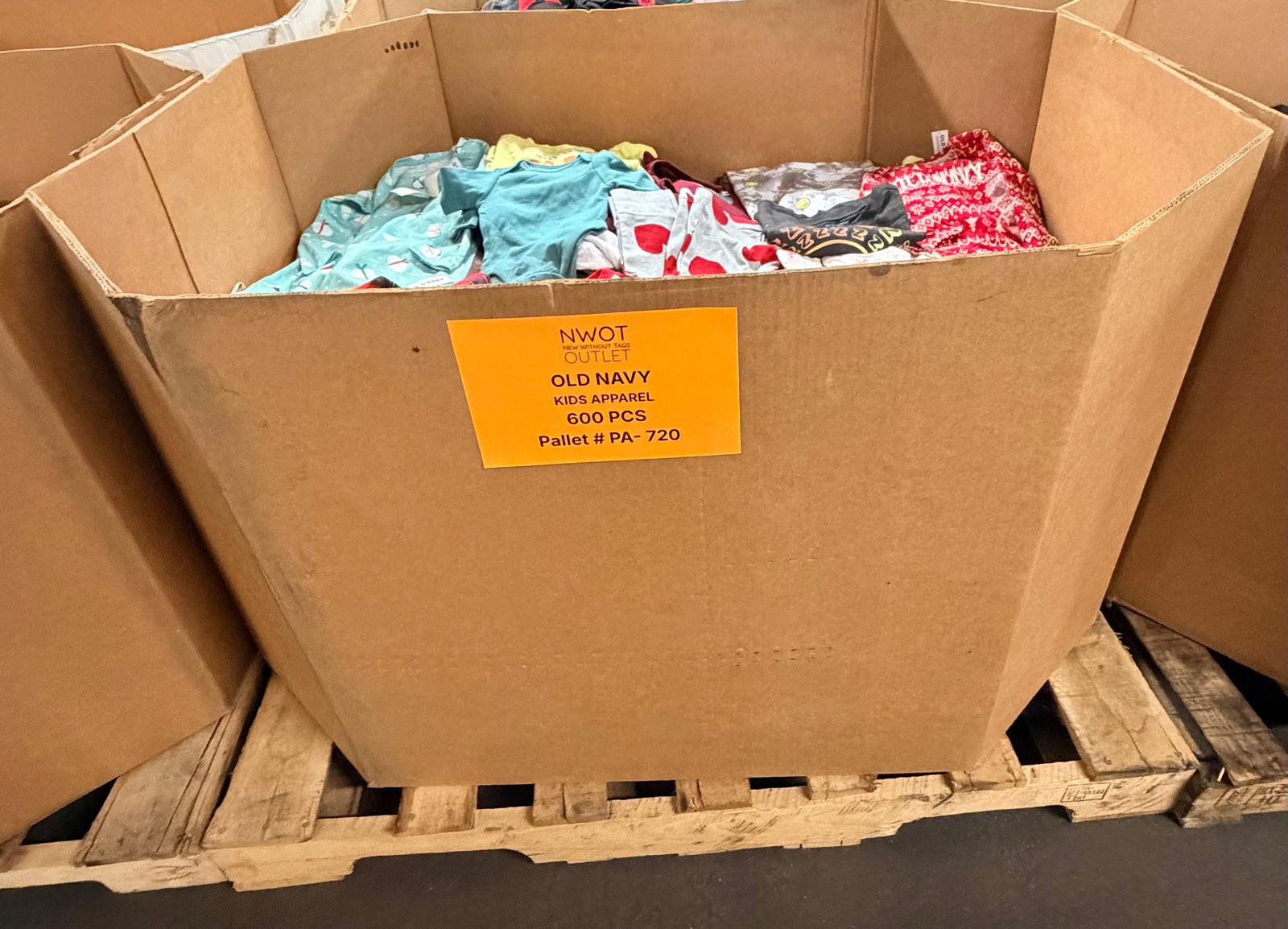 Old Navy | Assorted Kid's Apparel | NWT | 600 Pieces | Pallet #PA-720